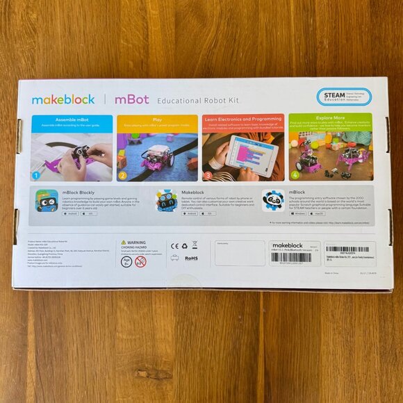 MAKEBLOCK mBot Educational Robot Kit Pink NEW Kids 8+ STEAM Toy Coding Robotics - Picture 2 of 3